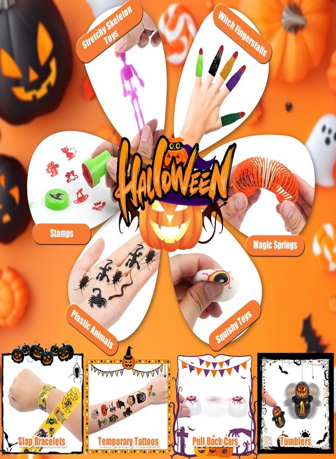 xFFFun 338PCS Halloween Party Favors for Kids, 24 Pack Halloween Toys Bulk with Glove Treat Bag for Kids Classroom Prizes, Halloween Goodies Bag Stuffers, Non Candy Trick or Treat Toys Party Giveaways - Image 5